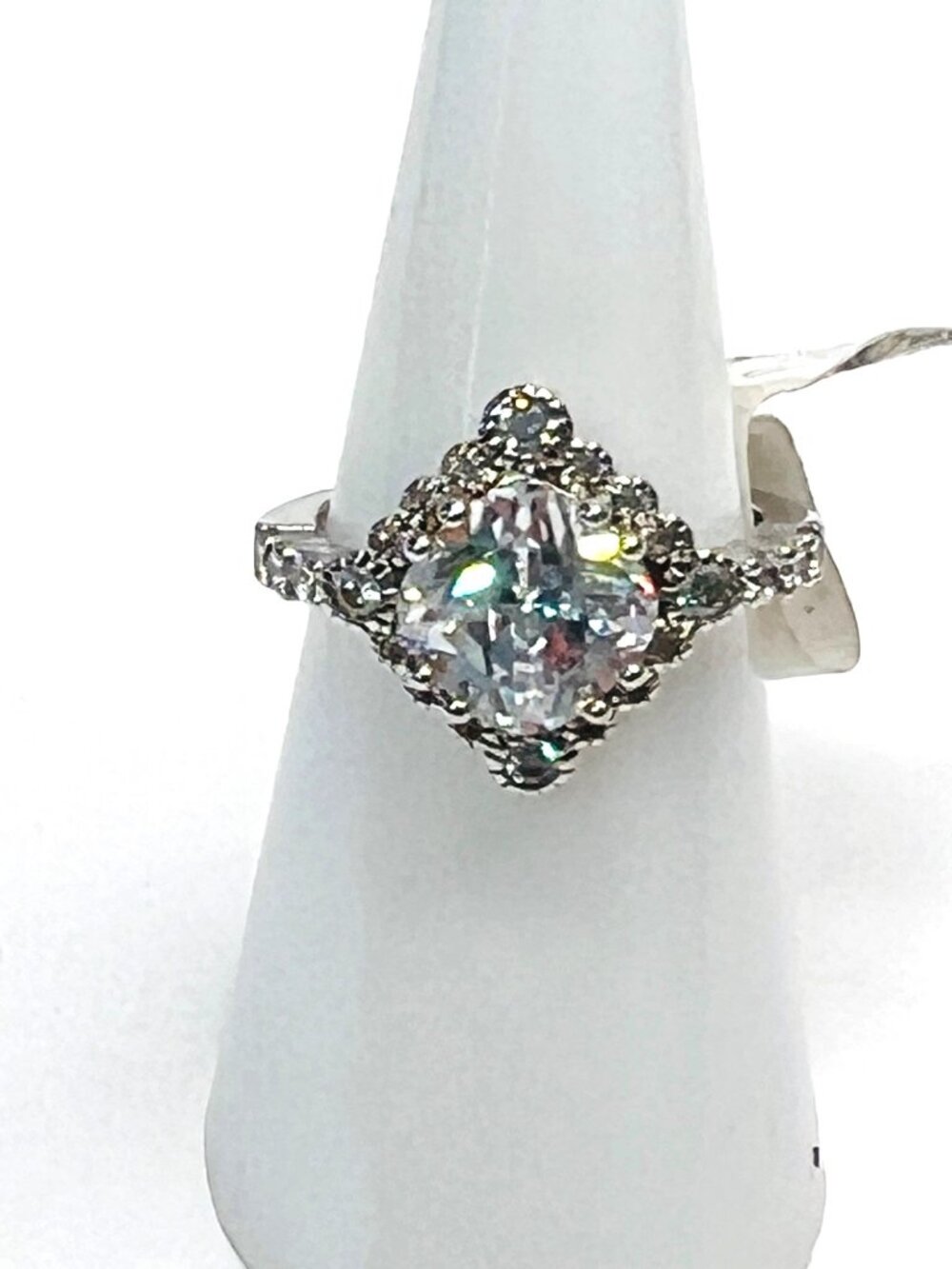 Ring Bomb Party Ring, size 6, feminine, glam, brilliant, radiant